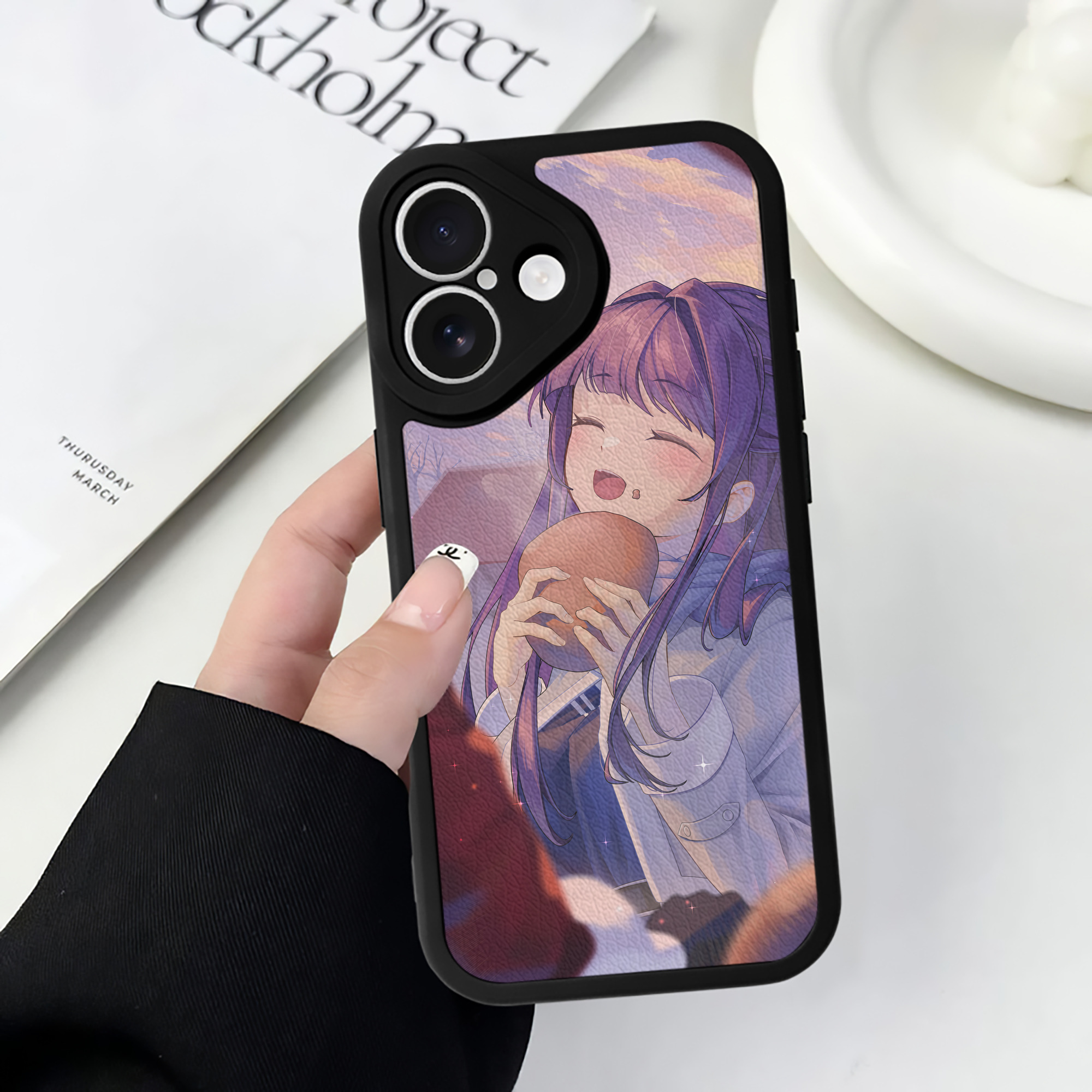 （画像用） 葬送のフリーレン Frieren 【iPhone 16シリーズ対応】シリコンスマホケース（レザー調） 材質：シリコン